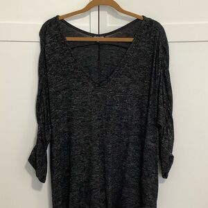 Olivia Blu Women's Black V-Neck Top